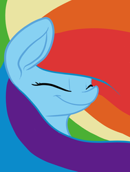 Size: 2268x3000 | Tagged: safe, artist:greyscaleart, rainbow dash, pony, g4, eyes closed, female, high res, smiling, solo