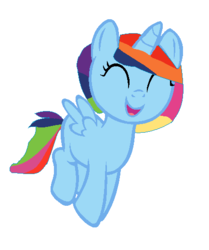 Size: 434x520 | Tagged: safe, oc, oc only, oc:rainbow sparkle, alicorn, pony, alicorn oc, female, filly, magical lesbian spawn, offspring, parent:rainbow dash, parent:twilight sparkle, parents:twidash