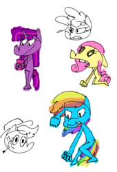 Size: 4569x6720 | Tagged: safe, applejack, fluttershy, pinkie pie, rainbow dash, twilight sparkle, g4, absurd resolution