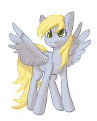 Size: 4000x5000 | Tagged: safe, artist:worldlofldreams, derpy hooves, pegasus, pony, g4, confused, female, mare, simple background, solo, spread wings, transparent background, wings