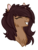 Size: 1024x1357 | Tagged: safe, artist:blocksy-art, oc, oc only, oc:chi, pony, bust, chest fluff, eyes closed, female, happy, mare, portrait, simple background, smiling, solo, transparent background