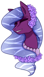 Size: 463x814 | Tagged: safe, artist:arctichalo, oc, oc only, original species, pond pony, pony, bust, eyes closed, portrait, simple background, solo, transparent background