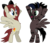 Size: 4000x3423 | Tagged: safe, artist:namelesshero2222, oc, oc only, oc:akira, oc:stormy, alicorn, pony, zebra, zebrasus, alicorn oc, bipedal, female, high res, male, mare, simple background, stallion, transparent background, vector, zebra oc