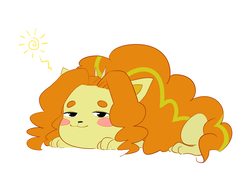 Size: 1600x1200 | Tagged: safe, artist:amazingpuffhair, adagio dazzle, cat, g4, catdagio, catified, prone, relaxing, simple background, smiling, species swap