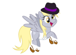 Size: 1152x832 | Tagged: safe, artist:dosey--doe, derpy hooves, pegasus, pony, g4, female, hat, mare