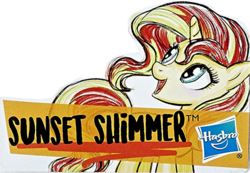 Size: 894x619 | Tagged: safe, artist:ritalux, sunset shimmer, pony, unicorn, equestria girls, g4, official, beach, box, doll, equestria girls minis, female, merchandise, simple background, toy, transparent background