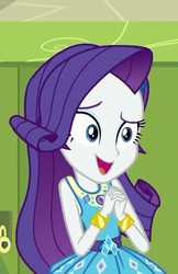 Size: 466x720 | Tagged: safe, screencap, rarity, a queen of clubs, equestria girls, g4, my little pony equestria girls: better together, cropped, female, geode of shielding, magical geodes, smiling, solo