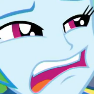 Size: 190x190 | Tagged: safe, screencap, rainbow dash, equestria girls, g4, my little pony equestria girls: better together, overpowered (equestria girls), cropped, faic, female, rainbow dash is best facemaker