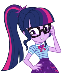 Size: 910x1062 | Tagged: safe, edit, edited screencap, screencap, sci-twi, twilight sparkle, equestria girls, g4, my little pony equestria girls: better together, background removed, clothes, cute, female, glasses, not a vector, ponytail, simple background, skirt, solo, transparent background, twiabetes