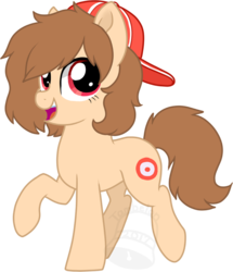 Size: 601x700 | Tagged: safe, artist:tambelon, oc, oc only, oc:fun fact, earth pony, pony, 2020 community collab, derpibooru community collaboration, backwards ballcap, baseball cap, cap, female, hat, mare, simple background, solo, transparent background, watermark