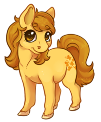 Size: 558x674 | Tagged: safe, artist:blusagi, butterscotch (g1), pony, g1, female, solo