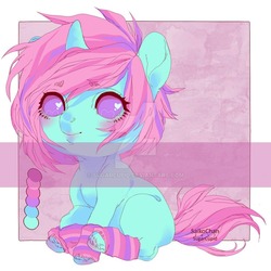 Size: 1024x1024 | Tagged: safe, artist:sugarcupid, oc, oc only, pony, cute, heart eyes, obtrusive watermark, solo, watermark, wingding eyes