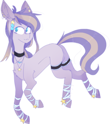 Size: 4565x5131 | Tagged: safe, artist:erinartista, oc, oc only, earth pony, pony, absurd resolution, female, garter, mare, simple background, solo, transparent background