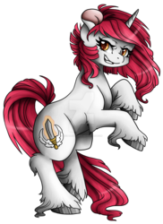 Size: 1024x1409 | Tagged: safe, artist:sk-ree, oc, oc only, pony, unicorn, female, mare, rearing, simple background, solo, transparent background, watermark