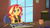 Size: 1426x802 | Tagged: safe, screencap, sunset shimmer, equestria girls, g4, my little pony equestria girls: better together, super squad goals, eraser, female, geode of empathy, marker, mug, pencil, smugset shimmer, solo, sunset's apartment