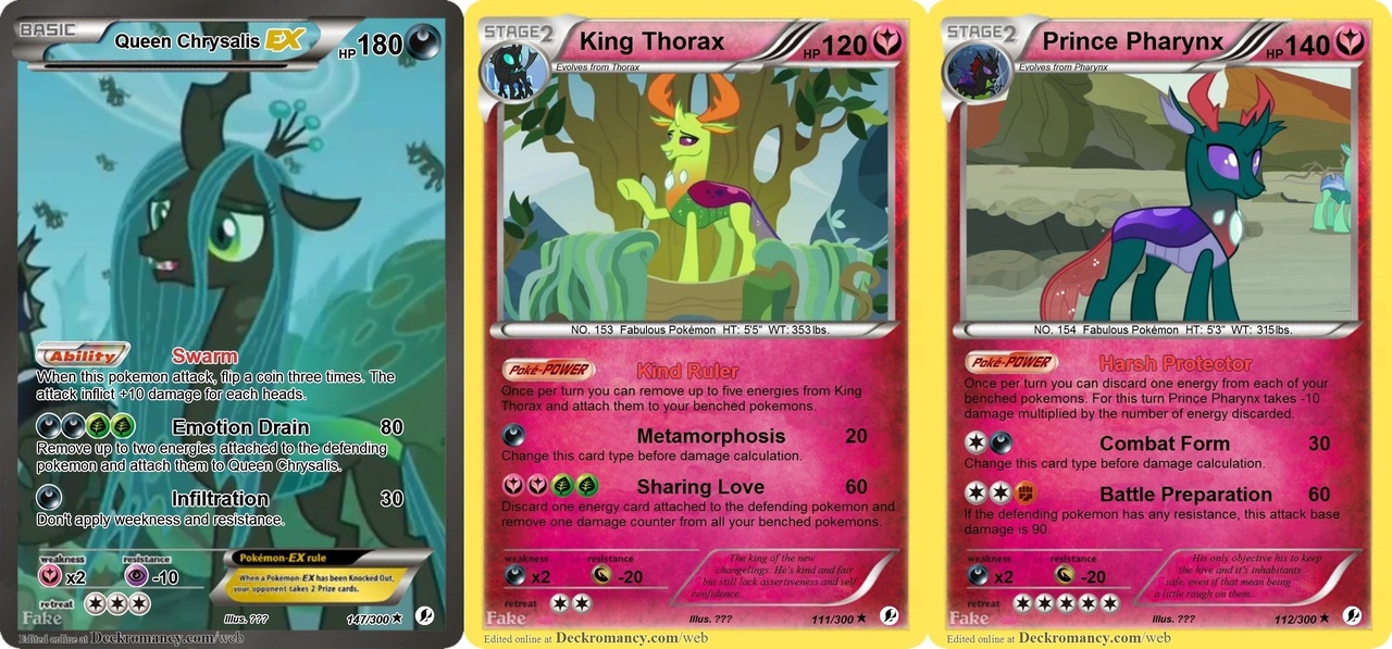 my little pony pokemon cards