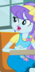 Size: 349x720 | Tagged: safe, screencap, aqua blossom, a little birdie told me, equestria girls, g4, my little pony equestria girls: better together, background human, cropped, female, solo