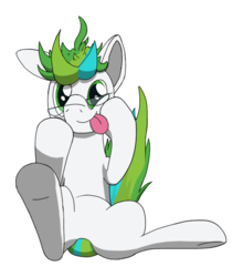 Size: 766x870 | Tagged: safe, artist:ilyasnow, oc, oc only, pony, :p, falling, glasses, silly, solo, sticker, tongue out