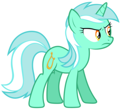 Size: 7800x7000 | Tagged: safe, artist:tardifice, lyra heartstrings, pony, unicorn, g4, triple threat, absurd resolution, angry, female, frown, scowl, simple background, solo, transparent background, vector