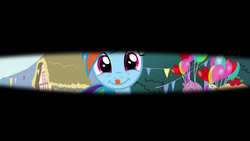 Size: 1920x1080 | Tagged: safe, screencap, rainbow dash, g4, secrets and pies, first person view, offscreen character, pov