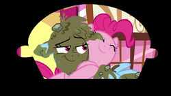 Size: 1920x1080 | Tagged: safe, screencap, pinkie pie, rainbow dash, g4, secrets and pies, ending, friends, hug, smiling, smirk