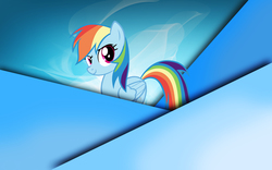 Size: 1920x1200 | Tagged: safe, artist:mrlolcats17, artist:woodyz611, edit, rainbow dash, g4, female, simple, solo, vector, wallpaper, wallpaper edit