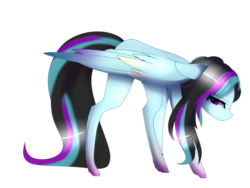 Size: 2362x1779 | Tagged: safe, artist:hyshyy, oc, oc only, oc:rosalina skies, pegasus, pony, female, mare, simple background, solo, transparent background