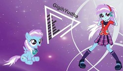 Size: 713x410 | Tagged: artist needed, safe, oc, oc only, oc:rave infinity, equestria girls, g4, clothes, crystal prep academy uniform, school uniform, self ponidox, wallpaper