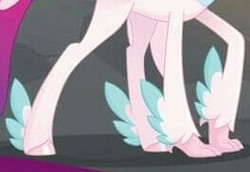 Size: 264x182 | Tagged: safe, gameloft, queen novo, classical hippogriff, hippogriff, g4, my little pony: the movie, claws, feathered fetlocks, legs, pictures of legs, solo