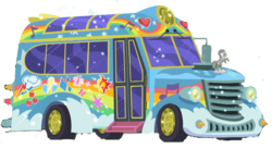 Size: 1063x581 | Tagged: safe, artist:dwayneflyer, equestria girls, g4, background, bus, simple background, tour bus, transparent background