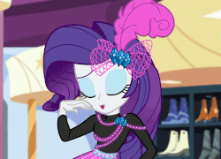 Size: 800x577 | Tagged: safe, screencap, rarity, display of affection, equestria girls, g4, my little pony equestria girls: better together, animated, eyes closed, female, gif, loop, rarara