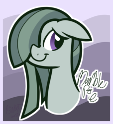 Size: 955x1054 | Tagged: safe, artist:binkyt11, derpibooru exclusive, part of a set, marble pie, earth pony, pony, g4, abstract background, female, mare, signature, solo