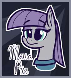 Size: 955x1054 | Tagged: safe, artist:binkyt11, derpibooru exclusive, part of a set, maud pie, earth pony, pony, g4, abstract background, female, mare, signature