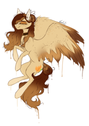 Size: 1502x2117 | Tagged: safe, artist:holoriot, oc, oc only, oc:autumn, pegasus, pony, colored wings, female, mare, multicolored wings, simple background, solo, transparent background