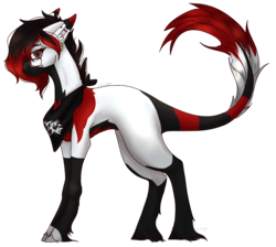 Size: 3151x2827 | Tagged: safe, artist:lastaimin, oc, oc only, earth pony, pony, female, glasses, high res, leonine tail, mare, my chemical romance, neckerchief, simple background, solo, transparent background, unshorn fetlocks