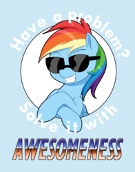 Size: 785x1000 | Tagged: safe, artist:dstears, part of a set, rainbow dash, pegasus, pony, g4, cute, female, mare, smiling, sunglasses, wings
