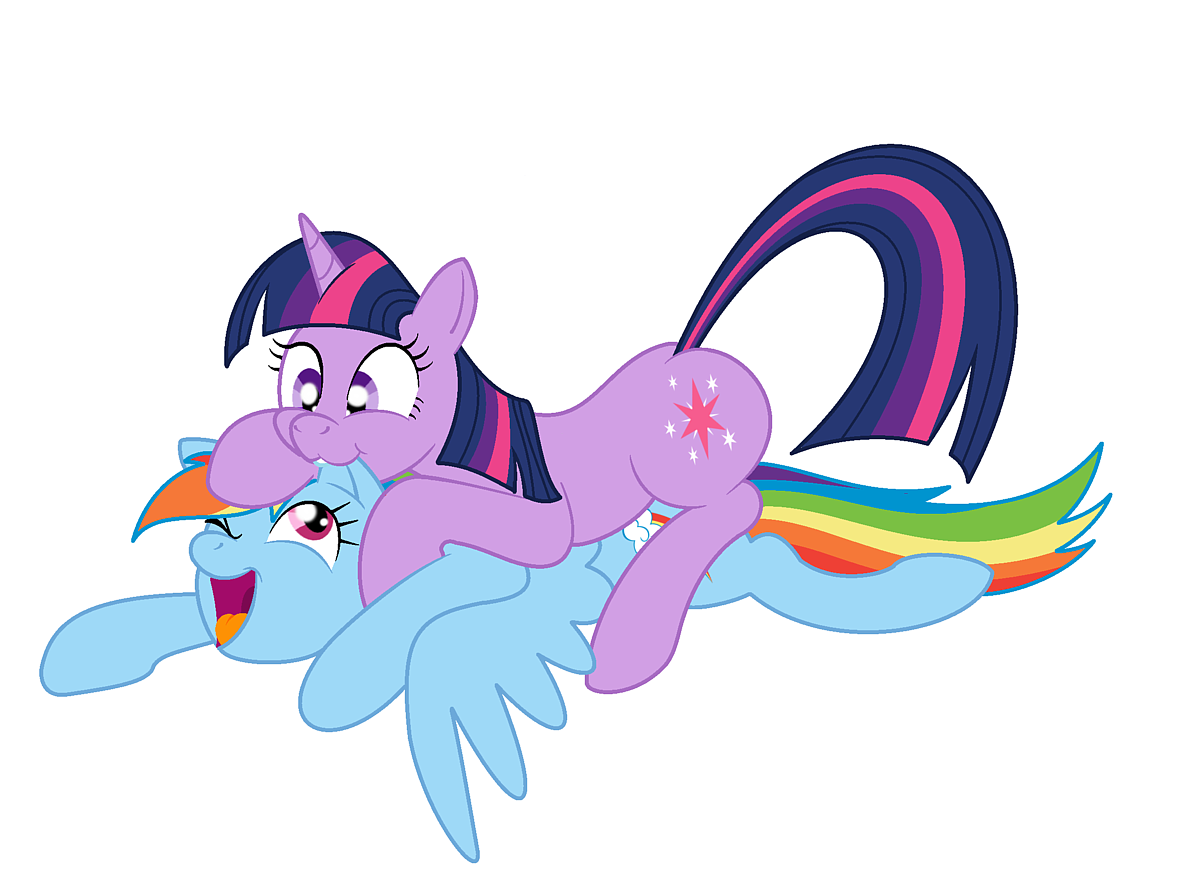 Safe Artist Bbbhuey Rainbow Dash Twilight Sparkle Biting