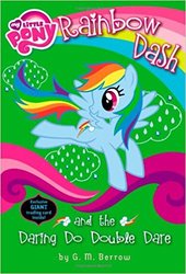 Size: 339x499 | Tagged: safe, daring do, rainbow dash, g4, my little pony chapter books, rainbow dash and the daring do double dare, book, book cover, cover, merchandise, needs more jpeg