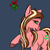 Size: 900x900 | Tagged: safe, artist:littlewolfstudios, oc, oc only, oc:mistressfoxxiehearts, pony, blog, blushing, christmas, cute, female, holiday, mare, mistletoe, raised hoof, solo, tumblr