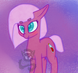 Size: 395x369 | Tagged: safe, artist:capcat, oc, oc only, oc:marble soda, pony, cute, female, solo