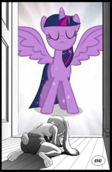 Size: 510x777 | Tagged: safe, twilight sparkle, alicorn, pony, g4, i will survive, judy hopps, meme, twilight sparkle (alicorn), zootopia, zootopia abortion meme