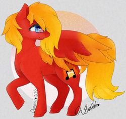 Size: 1024x963 | Tagged: safe, artist:dreamcreationsink, oc, oc only, oc:sunrise tune, pegasus, pony, female, mare, solo