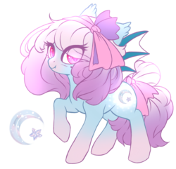 Size: 850x821 | Tagged: safe, artist:cabbage-arts, oc, oc only, oc:lavender moon, bat pony, pony, female, simple background, solo, transparent background