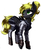 Size: 525x644 | Tagged: safe, artist:nsilverdraws, oc, oc only, oc:veen sundown, horse, pegasus, pony, armor, armor skirt, black and yellow, blonde, detailed, female, green eyes, mare, ponytail, simple background, skirt, solo, standing, sundown clan, white background