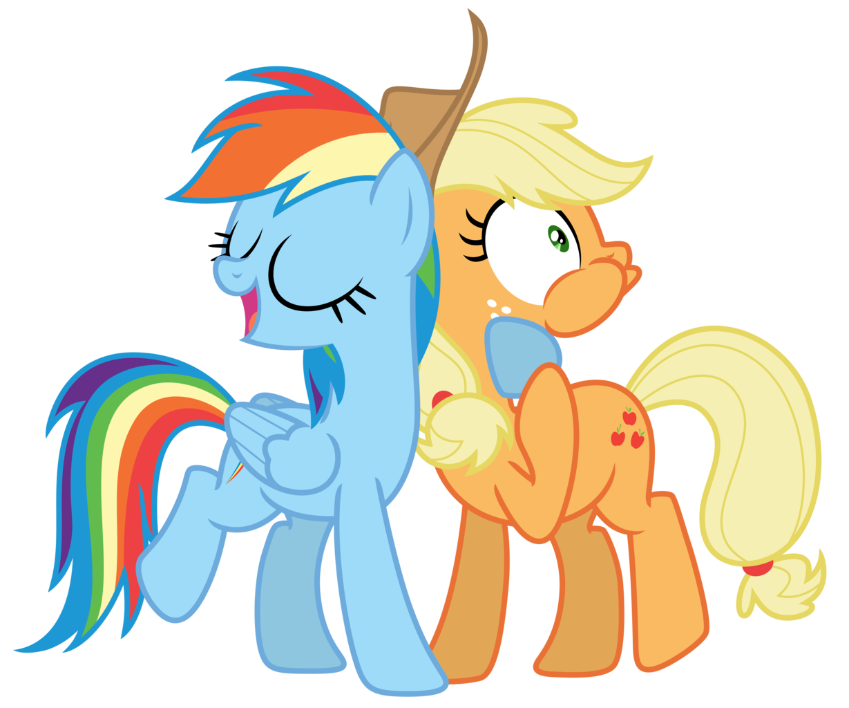 Applejack and rainbow dash. Рейнбоу Дэш и эпл Джек. Эпл Джек и Радуга Дэш. Эпплджек и Рейнбоу. Дети эпл Джек и Рейнбоу Дэш.