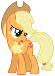 Size: 4788x6551 | Tagged: safe, artist:estories, applejack, earth pony, pony, g4, absurd resolution, female, hat, mare, simple background, solo, transparent background, vector