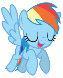 Size: 3883x4832 | Tagged: safe, artist:estories, rainbow dash, pegasus, pony, g4, absurd resolution, eyes closed, female, mare, open mouth, open smile, simple background, smiling, solo, transparent background, vector
