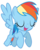 Size: 3883x4832 | Tagged: safe, artist:estories, rainbow dash, pegasus, pony, g4, absurd resolution, eyes closed, female, mare, open mouth, open smile, simple background, smiling, solo, transparent background, vector