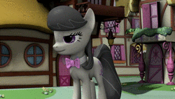 Size: 640x360 | Tagged: source needed, safe, artist:tech--pony, octavia melody, earth pony, pony, g4, 3d, animated, cute, eyes closed, female, glomp, hug, kissing, laughing, looking at you, mare, no sound, offscreen character, open mouth, ponyville, pov, running, smiling, source filmmaker, tavibetes, tech--pony is trying to murder us, webm