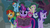 Size: 1920x1080 | Tagged: safe, screencap, applejack, fluttershy, pinkie pie, rainbow dash, rarity, spike, starlight glimmer, sunburst, twilight sparkle, alicorn, dragon, earth pony, pegasus, pony, unicorn, g4, shadow play, female, glasses, magic, male, mane six, mare, stallion, telekinesis, twilight sparkle (alicorn)